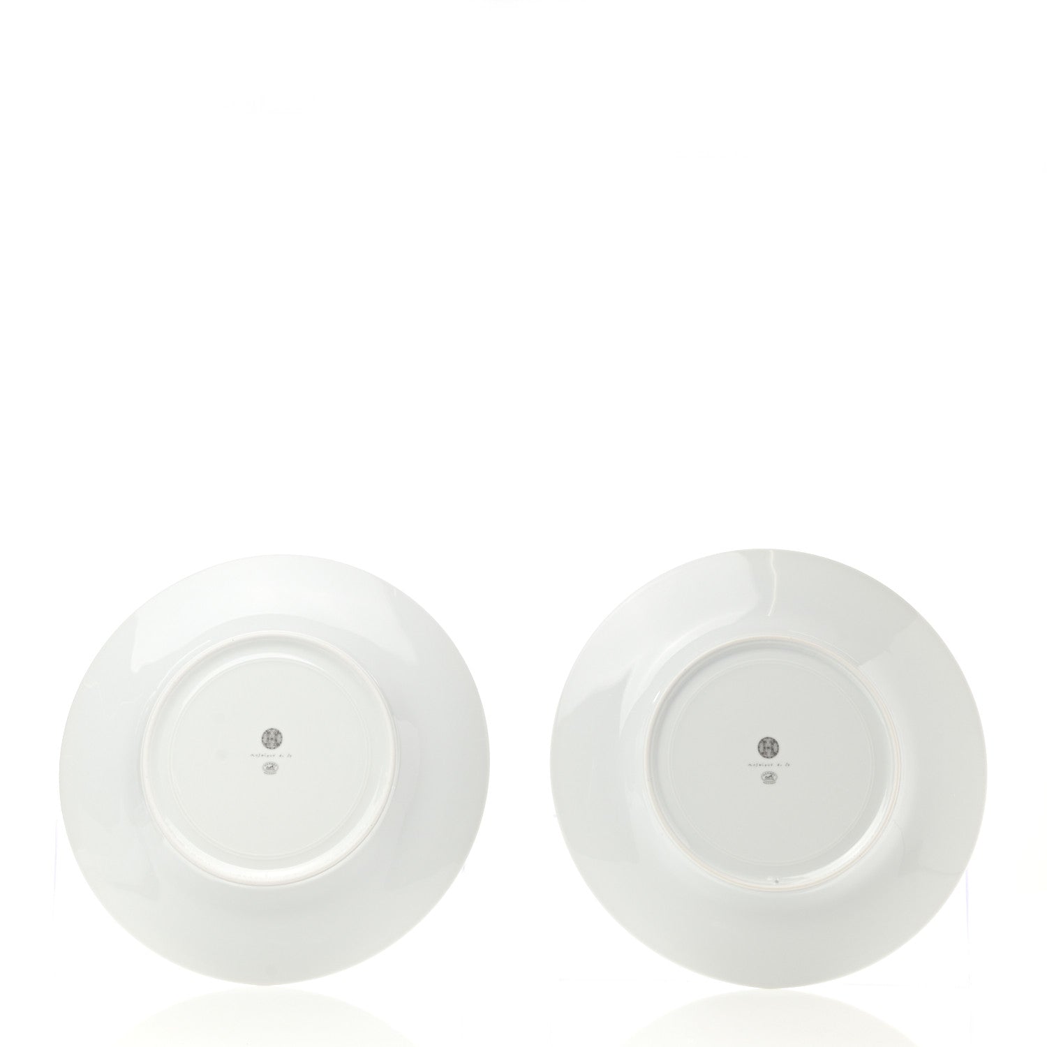 Hermes Porcelain Mosaique Au 24 Platine Presentation Plate Set of 2 3 of 6