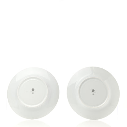 Hermes Porcelain Mosaique Au 24 Platine Presentation Plate Set of 2 3 of 6