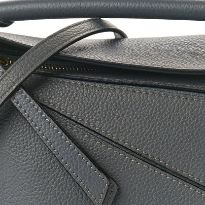 Loewe Soft Grained Calfskin Mini Puzzle Bag Gunmetal 8 of 13
