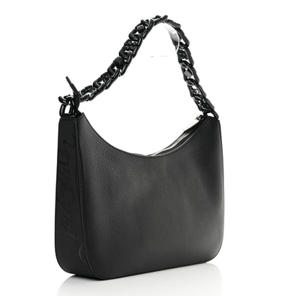 Christian Louboutin Calfskin Large Loubila Chain Shoulder Bag Black 3 of 10