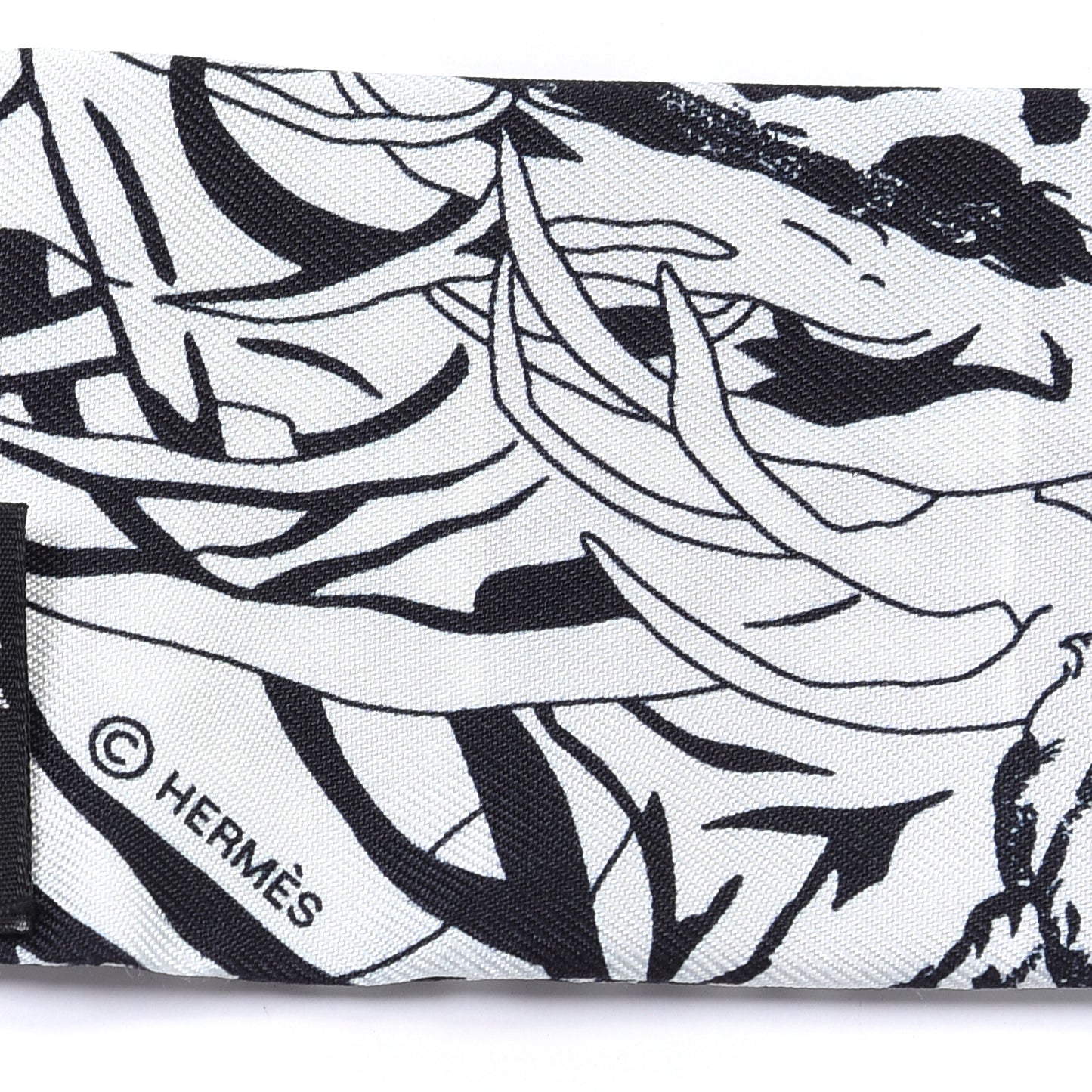 Silk Jungle Love Rainbow Twilly Gris Black White