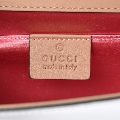 Gucci Metallic Nappa Embellished Tiger Broadway Chain Clutch Silver 6 of 7