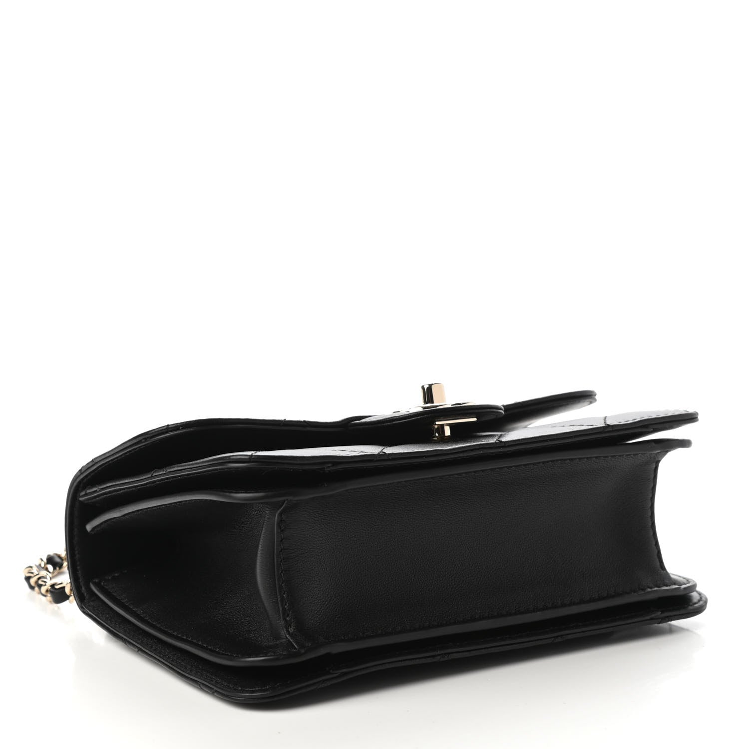 Chanel Calfskin Quilted Small Top Handle Flap Black 4 of 10