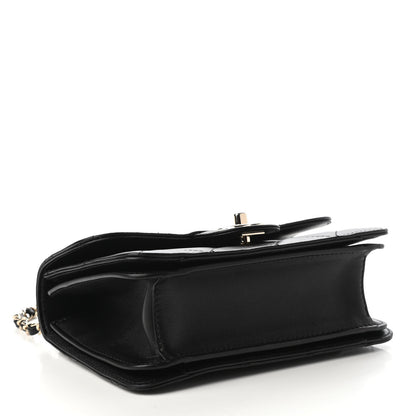 Chanel Calfskin Quilted Small Top Handle Flap Black 4 of 10