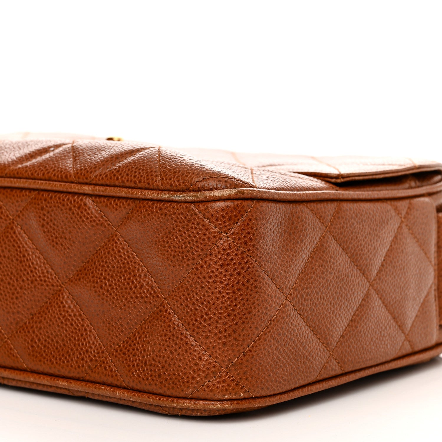 Chanel Caviar Quilted Flap Camera Case Brown 11 of 15