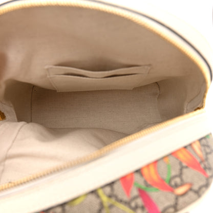 Gucci GG Supreme Monogram Flora Web Small Ophidia Day Backpack White 5 of 12