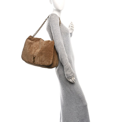 Saint Laurent Suede Matelasse Monogram Large Jamie 4.3 Golden Leaf 2 of 10