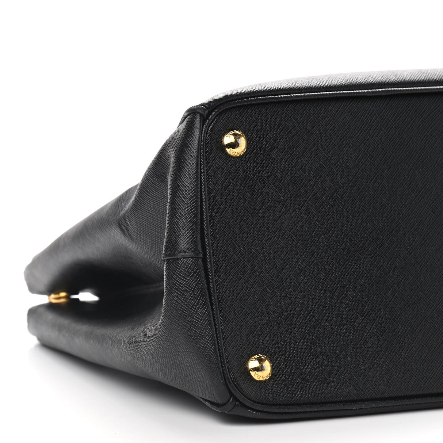 Saffiano Small Galleria Double Zip Tote Black