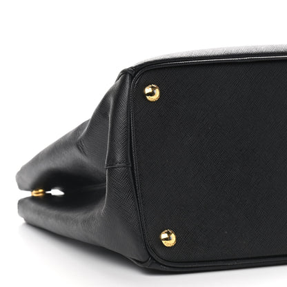 Prada Saffiano Small Galleria Double Zip Tote Black 6 of 16