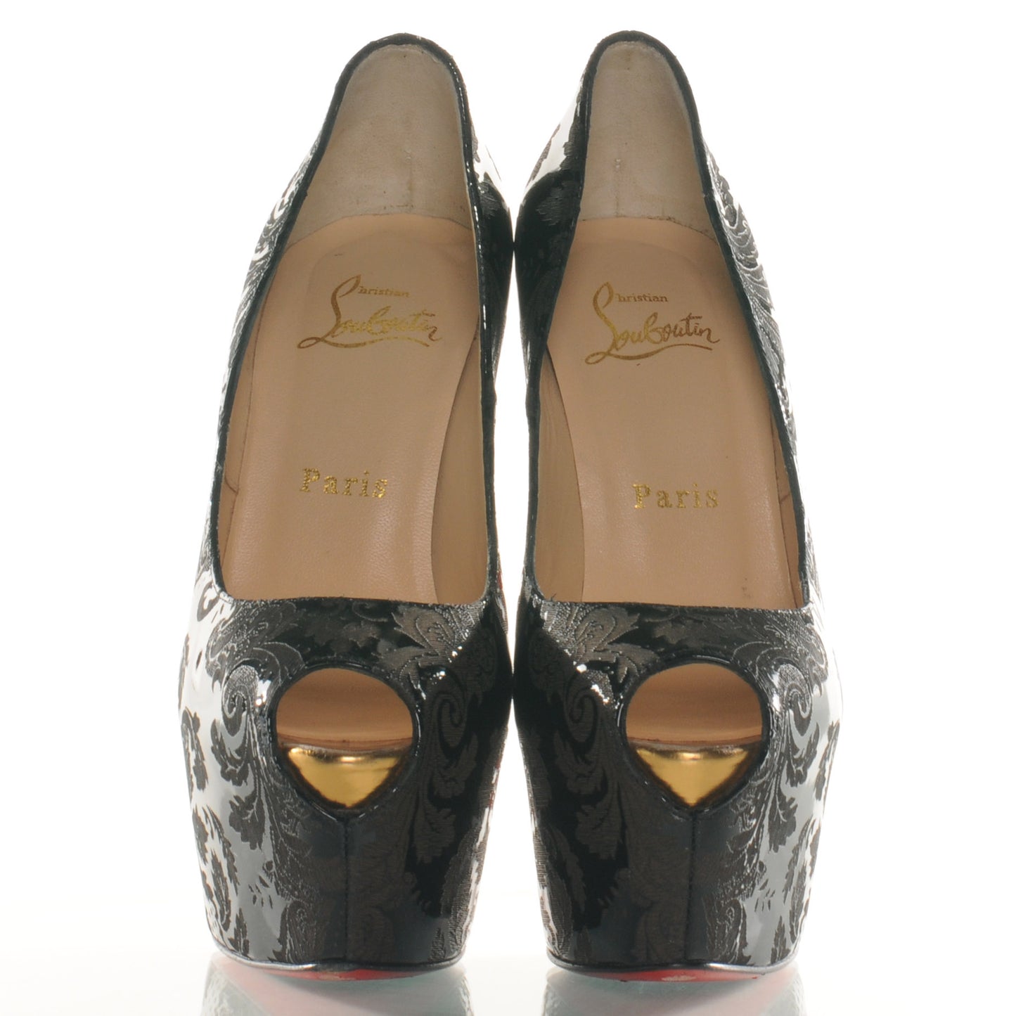 Calfskin Arabesque Motif Highness 160 Pumps 36