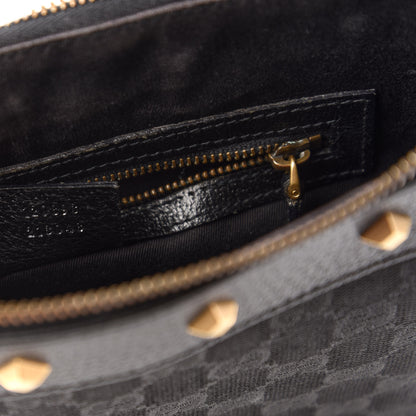 Gucci Monogram Studded Messenger Black 9 of 10