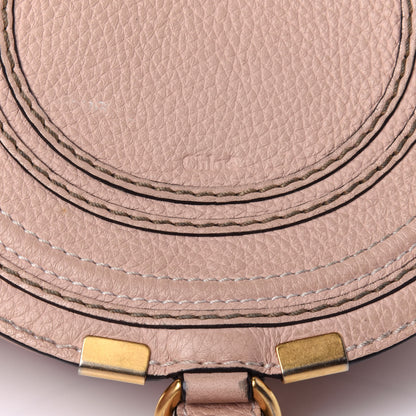 Chloe Calfskin Mini Marcie Round Crossbody Bag Blush Nude 10 of 10