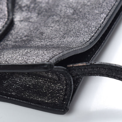 Balenciaga Metallic Calfskin Milkyway Papier Crossbody Bag Black 8 of 15