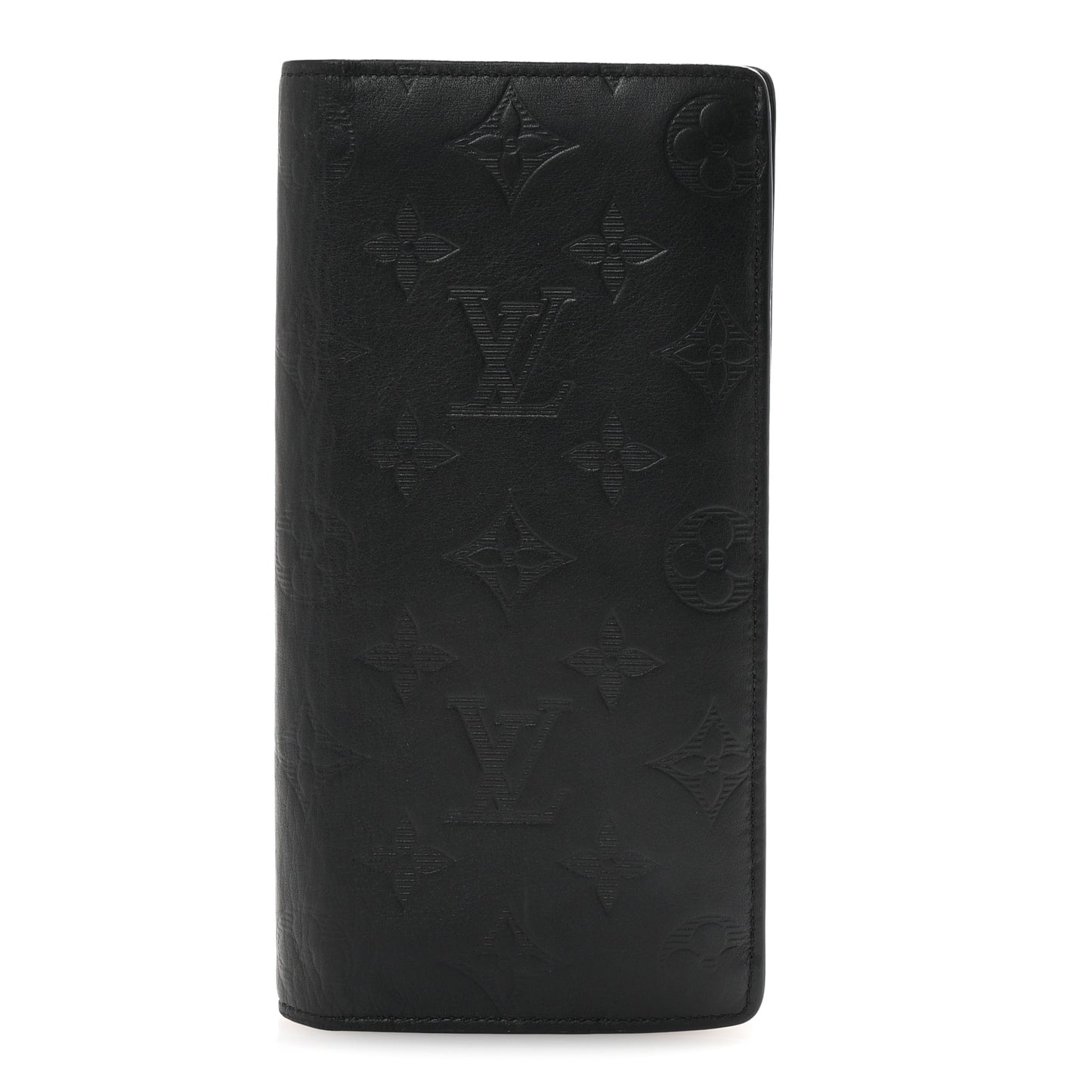 Calfskin Monogram Shadow Brazza Wallet Black