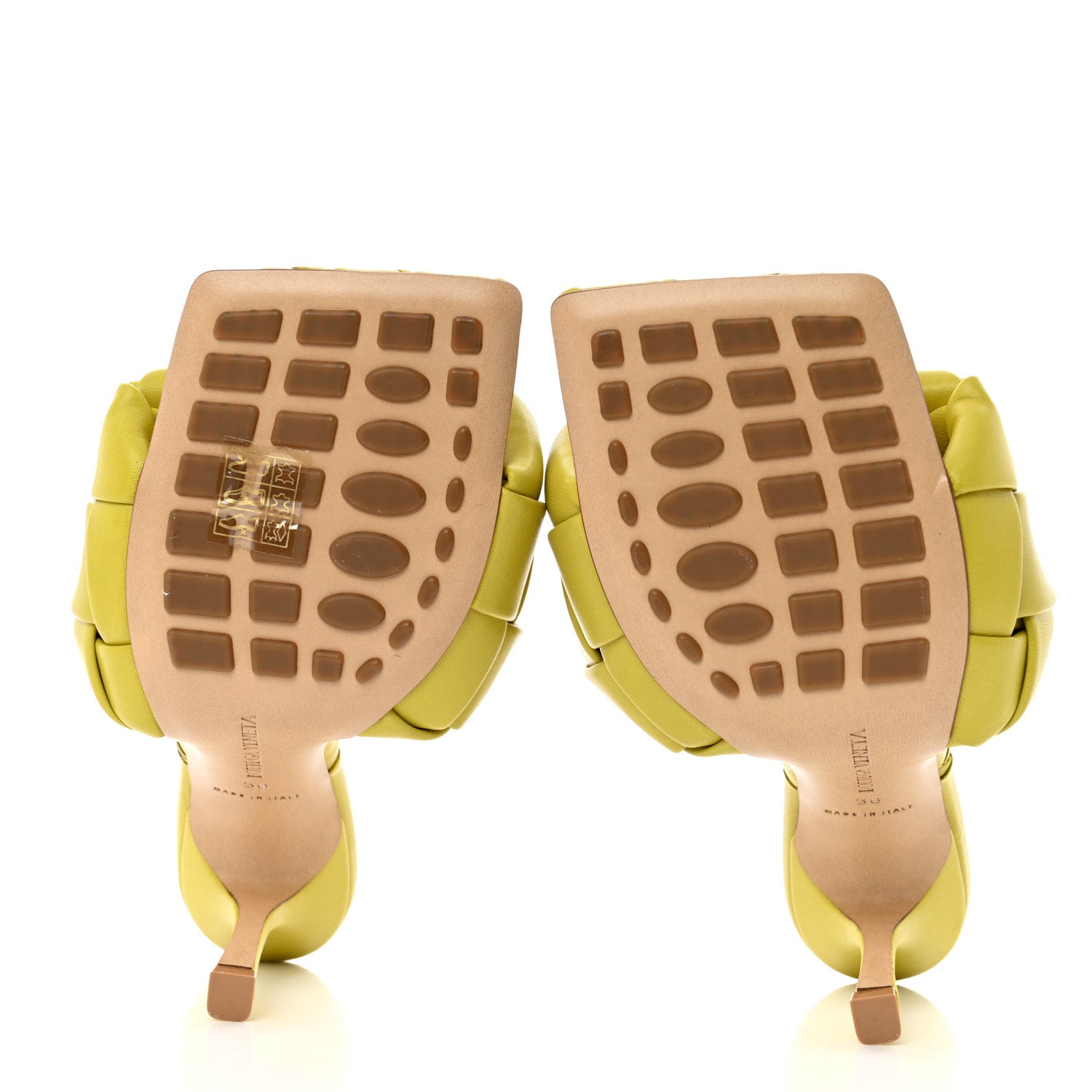 Bottega Veneta Nappa Maxi Intrecciato Lido 90mm Mule Sandals 36 Acid 5 of 7