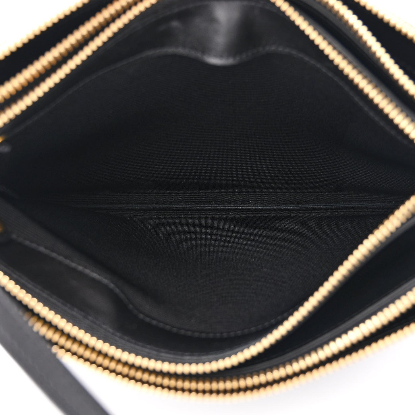 Lambskin Large Trio Crossbody Bag Black
