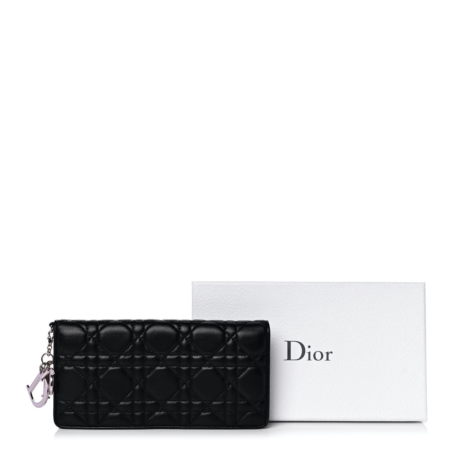 Lambskin Cannage Rendezvous Wallet Black