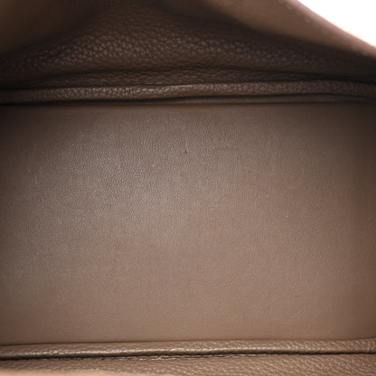 Hermes Taurillon Clemence Lindy 26 Etoupe 5 of 11