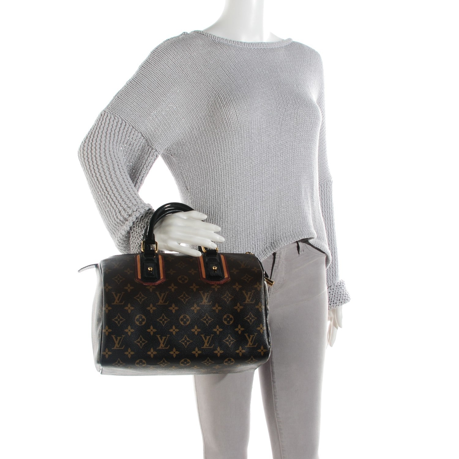 Louis Vuitton Monogram Mirage Speedy 30 Black 2 of 7