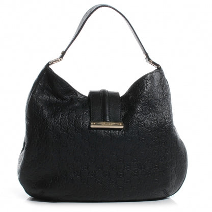 Gucci Guccissima New Ladies Web Hobo Black 1 of 7