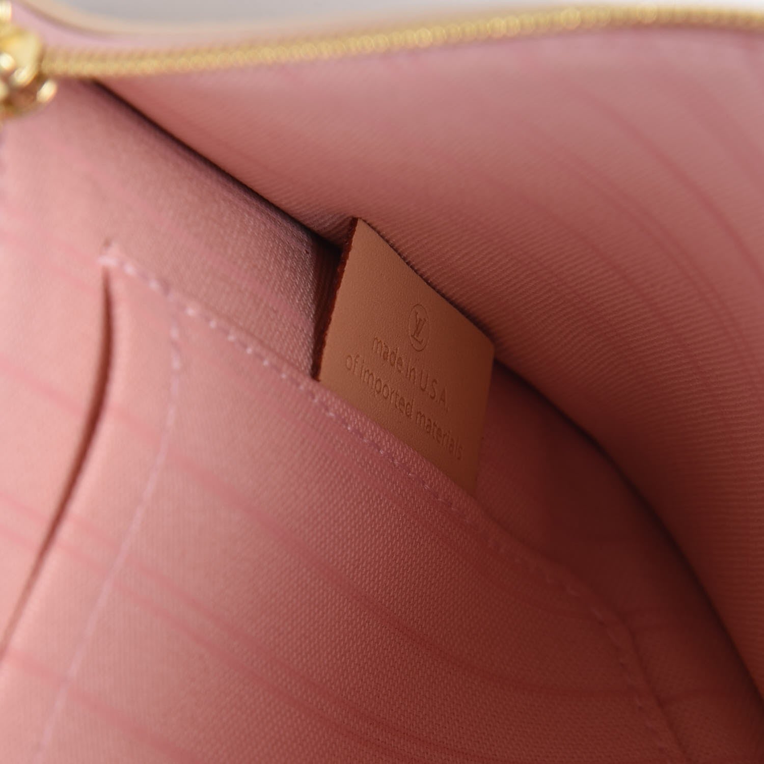 Louis Vuitton Damier Azur Neverfull MM GM Pochette Rose Ballerine 7 of 8