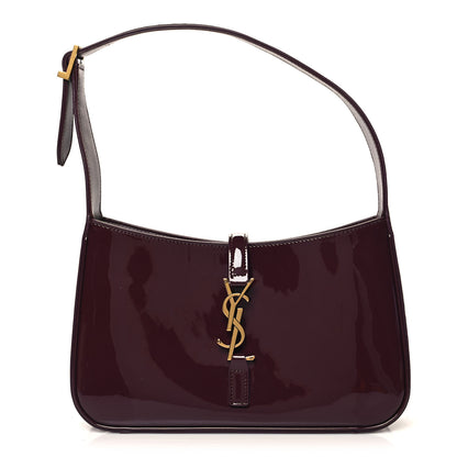 Saint Laurent Patent Le 5 A 7 Hobo Bordeaux 1 of 10