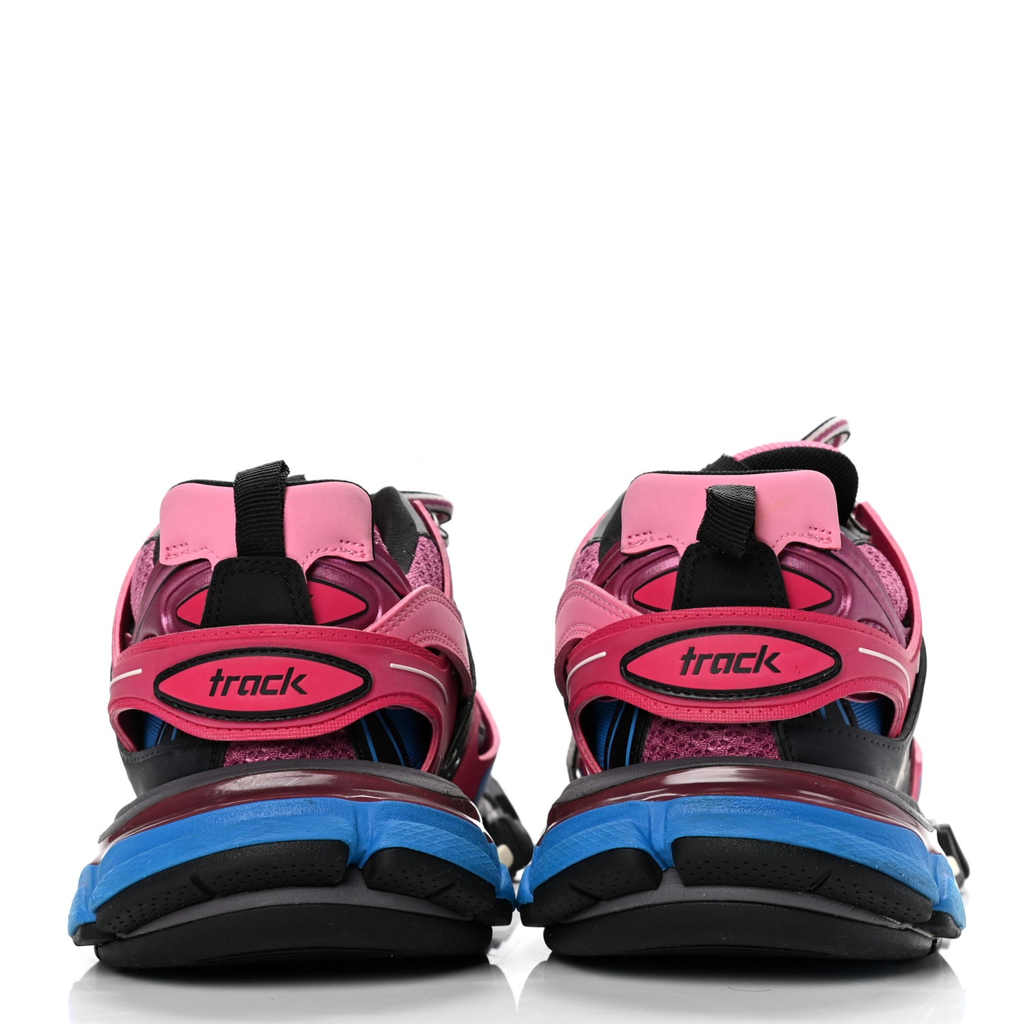 Mesh Nylon Metallic Fabric Womens Track Sneakers 39 Pink Blue