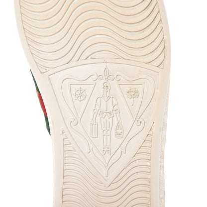 Gucci Calfskin Web Studded Lightning Ace Sneakers 36 White 6 of 12