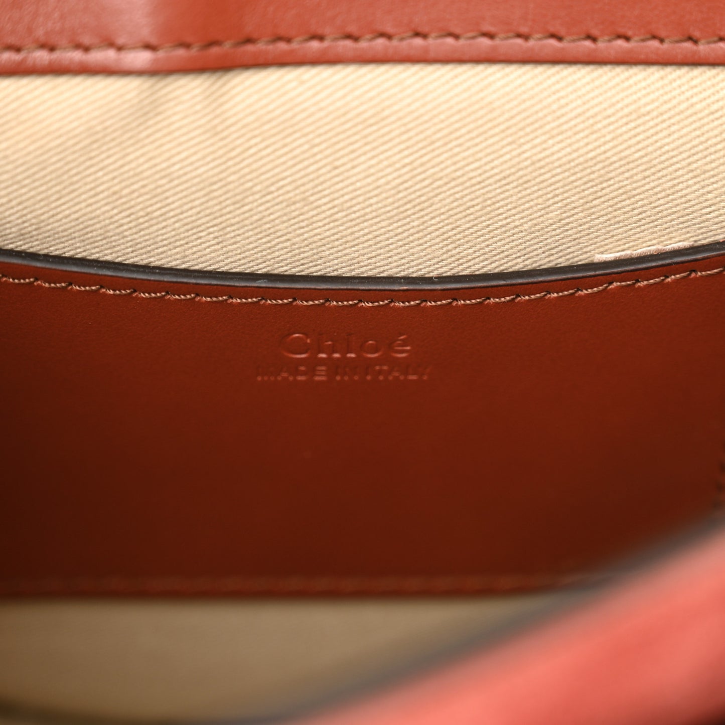 Calfskin Small Tess Bag Sepia Brown