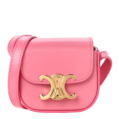 Celine Calfskin Triomphe Airpods Case With Strap Flamingo 1 of 10