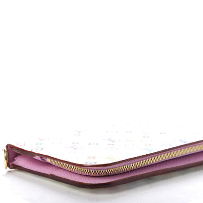 Louis Vuitton Monogram Multicolor Insolite Wallet White Litchi 6 of 8