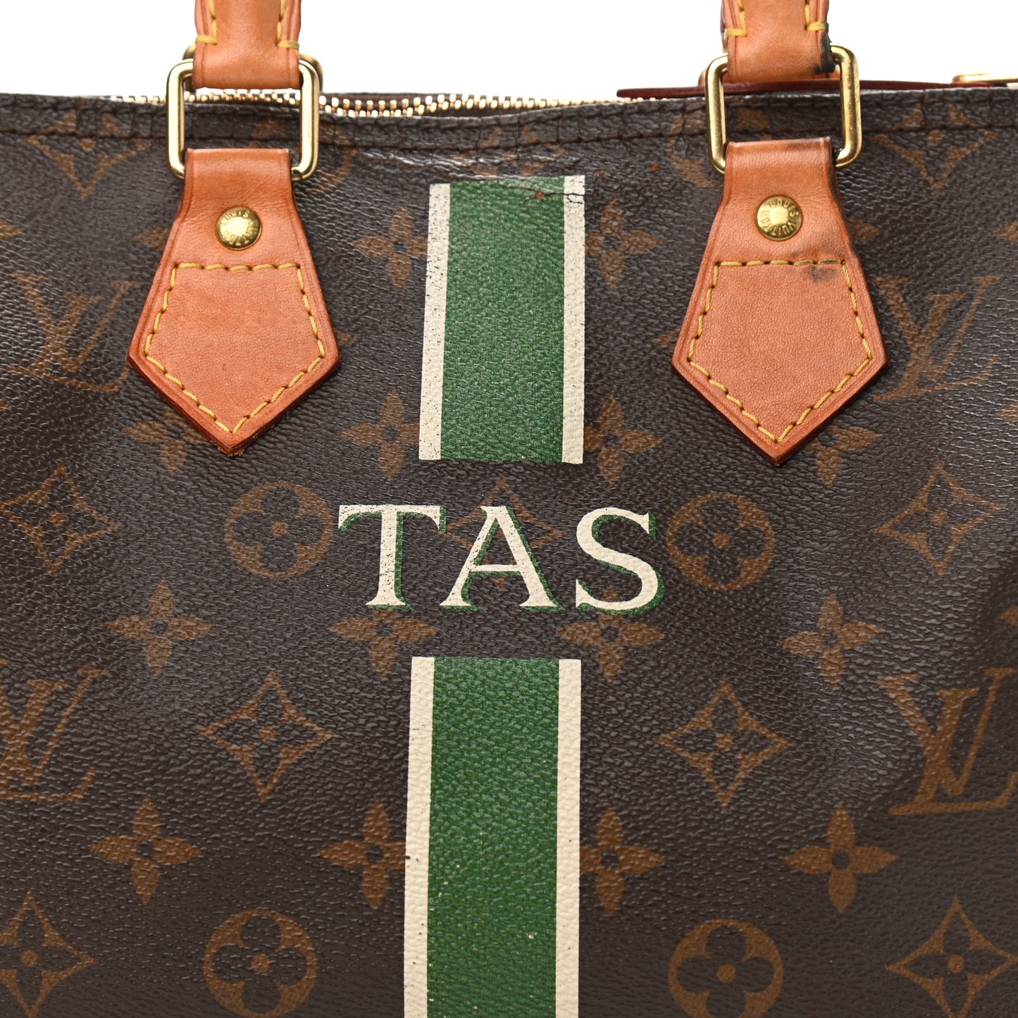 Monogram My LV Heritage Speedy 25 Vert Anglais White