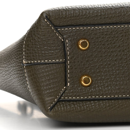 Bottega Veneta Grainy Calfskin Small Arco Kaki 10 of 12