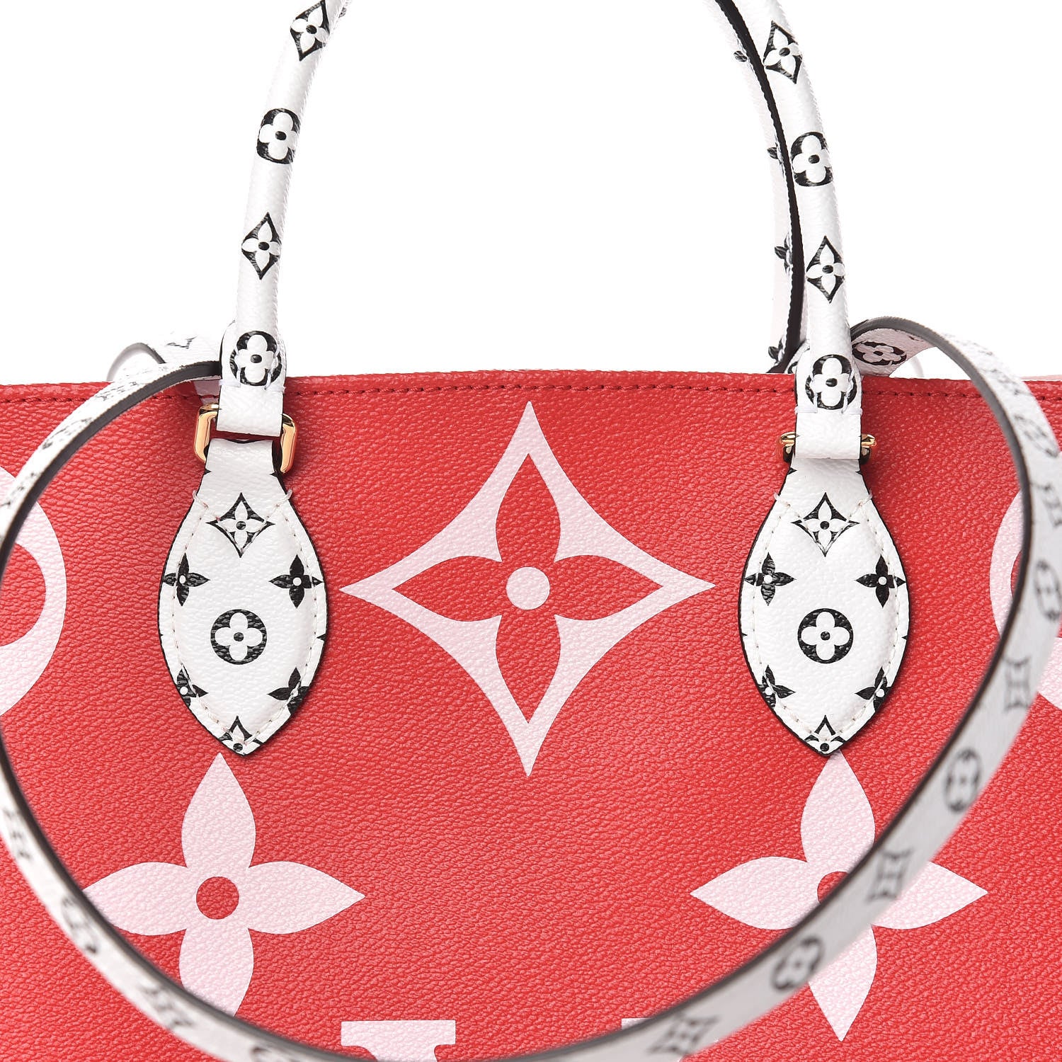 Louis Vuitton Monogram Giant Onthego GM Rouge Rose 10 of 11