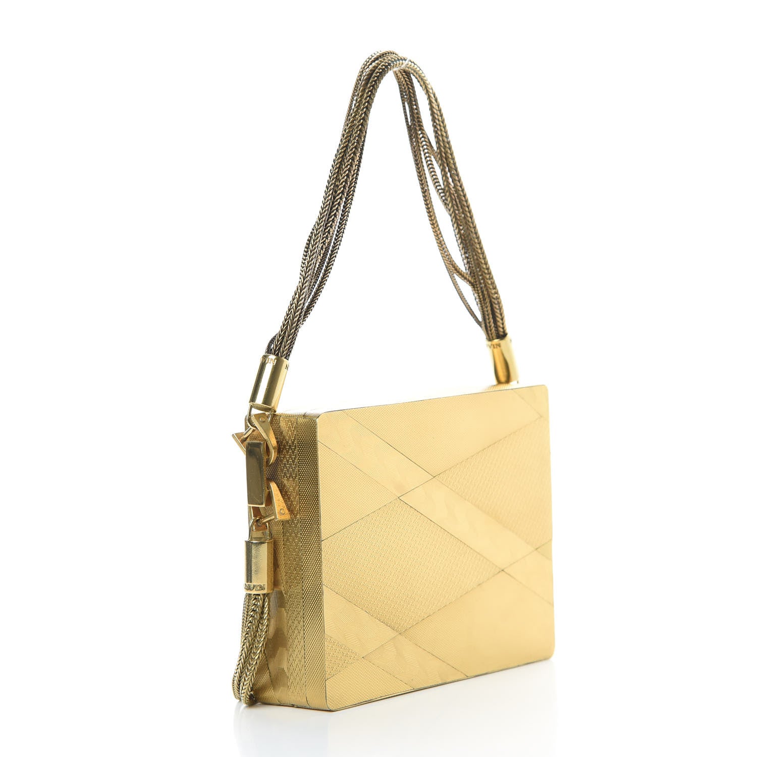 Lanvin Metal Tassel Evening Bag Gold 3 of 10