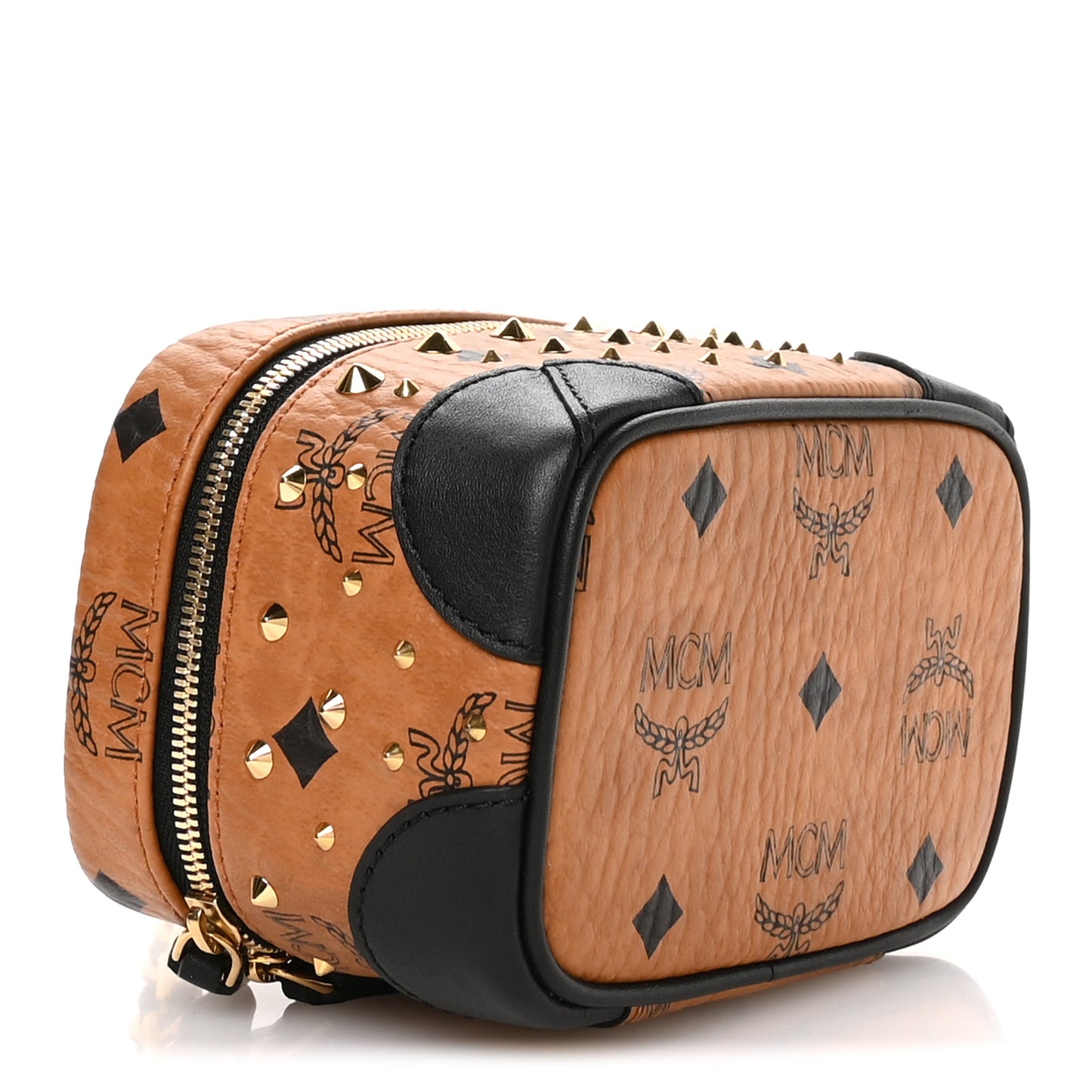 Visetos Rockstar Stud X-Mini Vanity Case Cognac