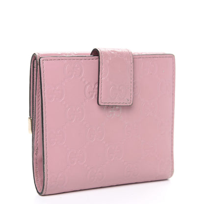 Gucci Guccissima Dice French Flap Wallet Carmine Rose 2 of 11