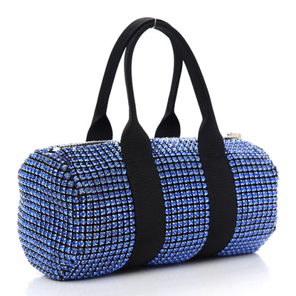 Alexander Wang Mesh Crystal Rhinestone Mini Cruiser Duffle Cobalt 3 of 9