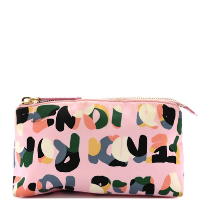 Fendi Nylon Roma Print Large Cosmetic Pouch Lavanda Multicolor 1 of 12