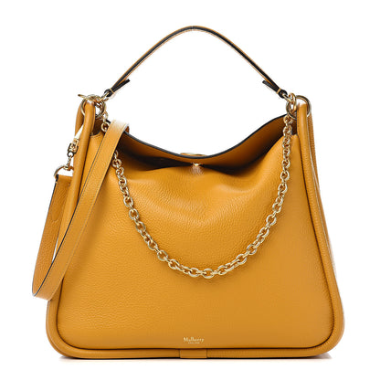 Mulberry Small Classic Grain Calfskin Leighton Deep Amber 1 of 9