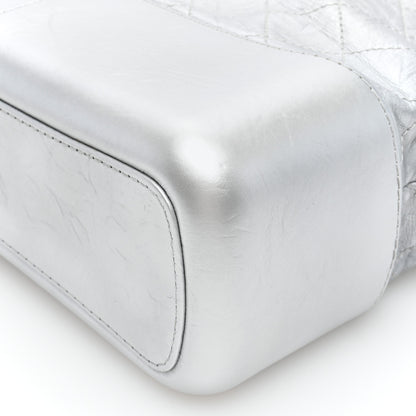 Chanel Metallic Aged Calfskin Quilted Medium Gabrielle Silver 10 of 10