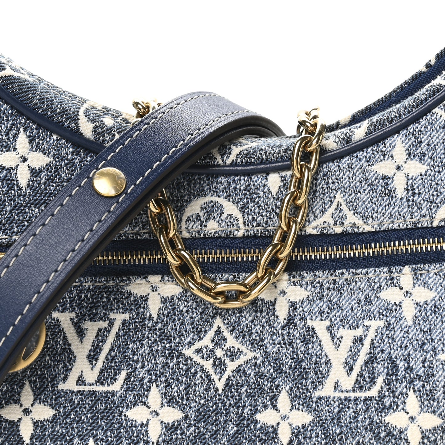 Monogram Jacquard Denim Loop Bleu