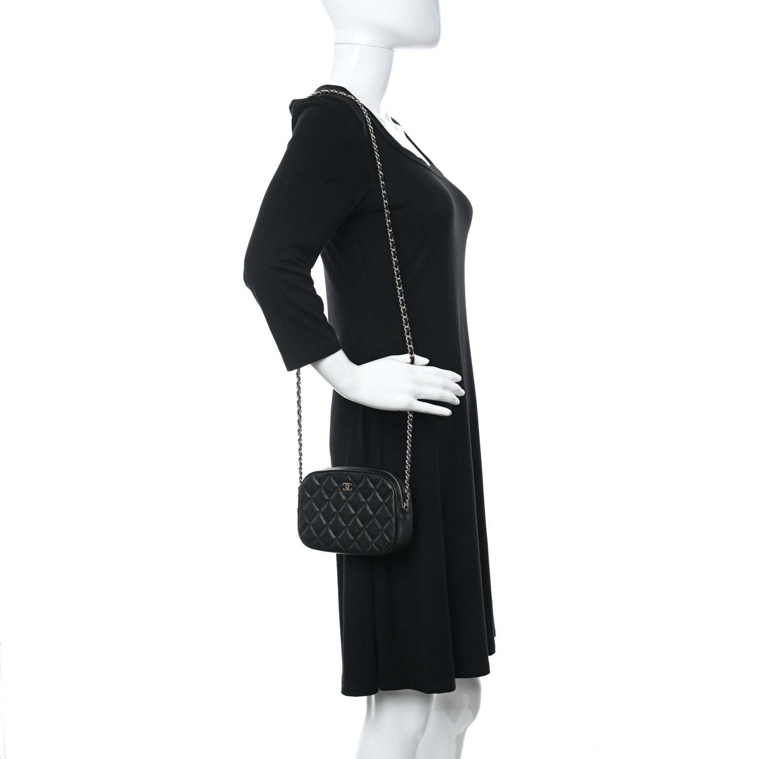 Chanel Caviar Quilted Vanity With Chain Black 2 of 7