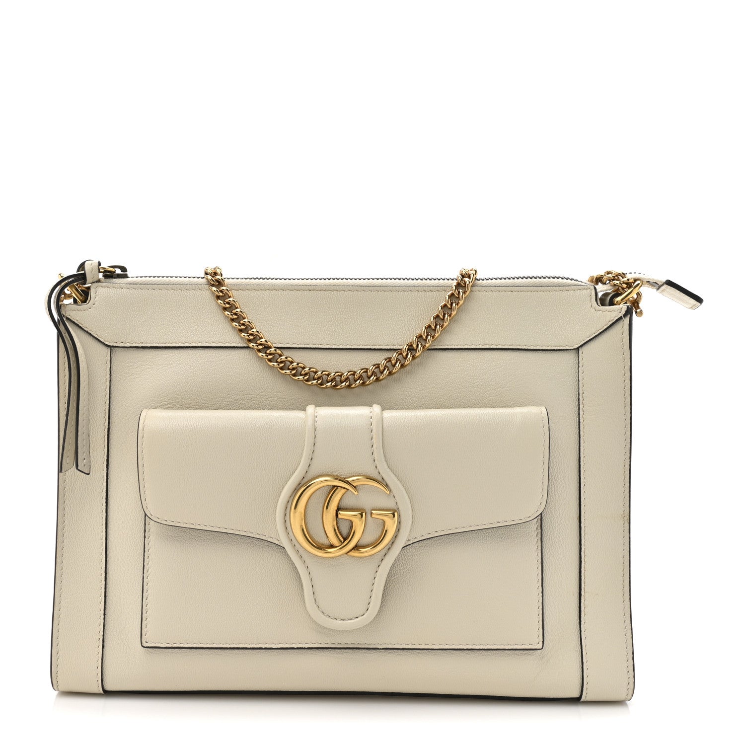 Gucci New Sakai Calfskin Lux Dahlia Chain Shoulder Bag Mystic
