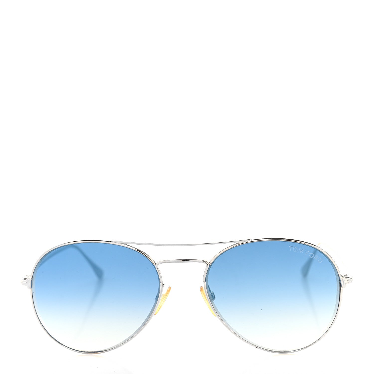 Tom Ford Metal Ace-02 Aviator Sunglasses TF551 Silver Blue 2 of 7
