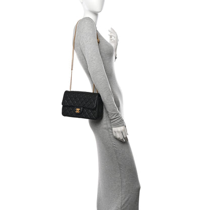 Chanel Lambskin Quilted Small Sweet Camellia Flap Black 2 of 11