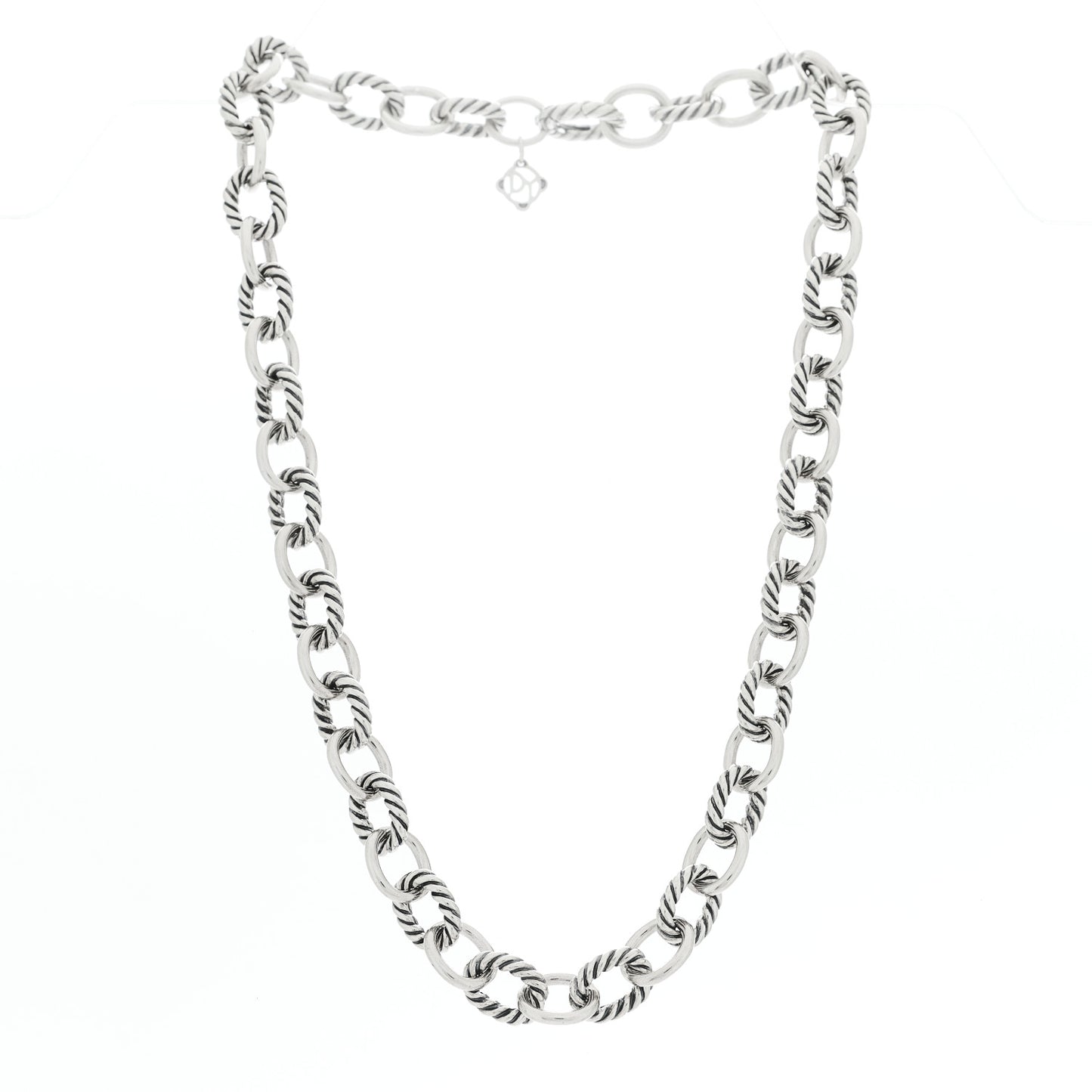 Sterling Silver 10mm Medium Oval Link Necklace