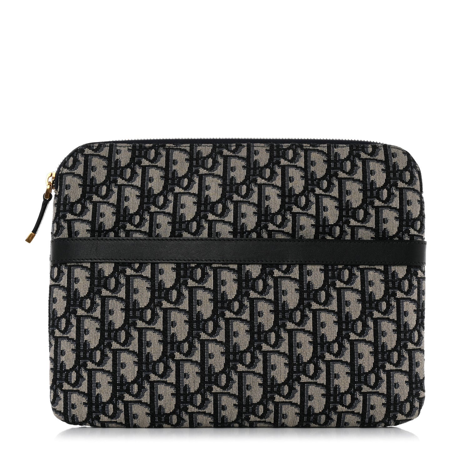 Oblique Pouch Clutch Blue