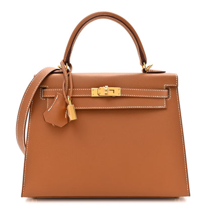 Hermes Epsom Kelly Sellier 25 Gold 1 of 11
