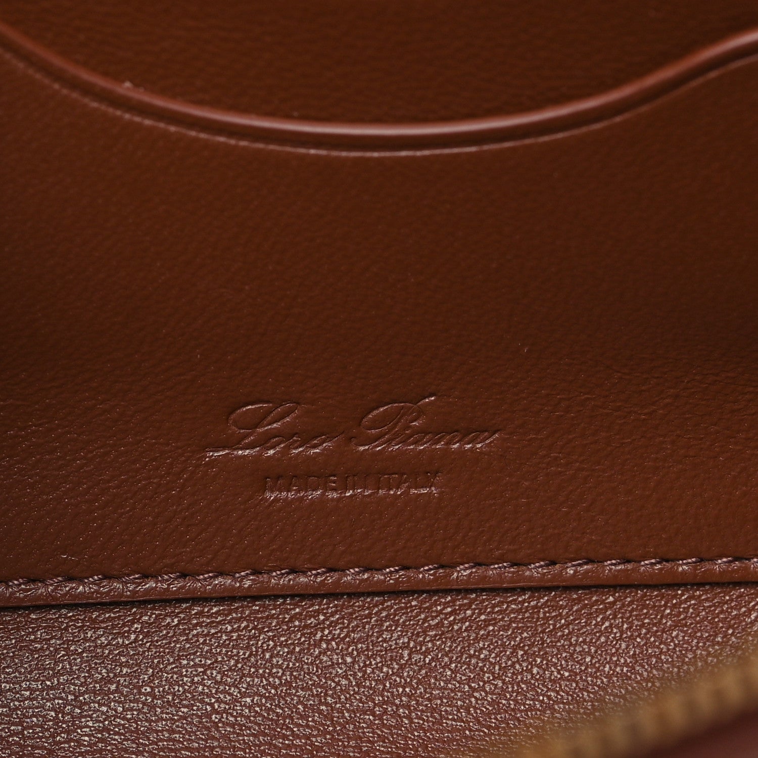 Loro Piana Smooth Calfskin Extra Clutch L29 Burnt Tan 7 of 10